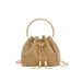 Women's Strappy Heels And Crystal Clutch Set Gold PU Mid Heel Square Toe Dress Shoes For Evening Glamorous Outfit_vogvips.com