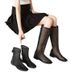Spring Net Boots Boots Breathable Women's Boots Mesh Hollow Martin Boots Short Boots Flat Boots Women's Summer Boots_vogvips.com