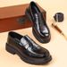 Men's Top Layer Cowhide Spring New Style Business Casual Men's High-end Genuine Leather Thick Soled Single Shoes Wenzhou_vogvips.com