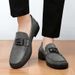 Men's Plus Size 47 Soft Soled Bean 46 British Fashion Driving 45 Youth Leather Shoes Casual Loafers_vogvips.com