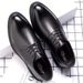 European Warm Series Black For Men, Summer, Autumn, Winter, Breathable, Korean Height Increasing, Youth, British Style, Pointed Toe, Business_vogvips.com