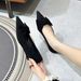 French Big Bow Single Shoes Female Spring And Autumn Royal Sister Style Shallow Mouth Wedges Ladle Shoes Occupation Low Heels_vogvips.com