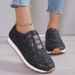 2024 Autumn New Fashion Slip-on Low-heeled Women's Sneakers Gold Silver Trend Sport Ladies Outdoor Casual Walking Shoes_vogvips.com