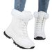 Winter High Top Round Toe Women's Casual Shoes, Anti Slip Women's Snow Boots_vogvips.com