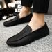 2025 Spring Summer NEW Men's Loafers Comfortable Flat Casual Shoes Men Breathable Moccasins Slip-On Soft Leather Driving Shoes_vogvips.com