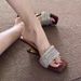 Sparkling Diamond Wedge Heels Open Toe Summer Women's Slip-On Comfortable Fashion High Heel Sandals For Women_vogvips.com