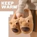 Cozy Plush Slippers For Women And Men - Thick Sole Indoor Outdoor House Shoes With Round Toe And Warm Fleece Lining, Perfect For Fall Winter_vogvips.com