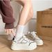 Thick Bottom Lock Small White Shoes Female Small Height Show Thin Comfortable Light Leisure Sports Shoes_vogvips.com
