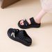 Summer Women's Shoes Small Size Parent-child Slippers Wide Feet One Word Cool Slippers Casual Fashion Beach Shoes Outer Shoes_vogvips.com