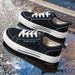 The 2025-New Spring Men's Canvas Shoes Are Versatile, Casual, Black And Brown, Sporty, Thick-soled And Thin_vogvips.com