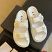 New-Style Velcro Slippers For Women, 2026 Summer New Model, Genuine Leather, Round Open Toe, Thick-Soled, Casual And_vogvips.com