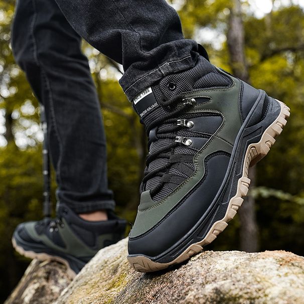 Outdoor Cross-country Mountaineering Running Shock-absorbing Hiking Shoes_vogvips.com
