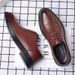 New Large-sized Leather For Formal Wear, Business Casual Shoes, Men's British Fashion Trend, Black Wedding Groom's Shoes_vogvips.com