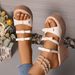 Women's High Heeled Sandals Bow Design Summer Open Toe European American Style Plus Size Platform Sandals_vogvips.com