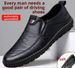 Men's Business Casual Leather Shoes Soft Sole Surface Fashionable Driving Loafers For Middle-Aged And Elderly Dad_vogvips.com