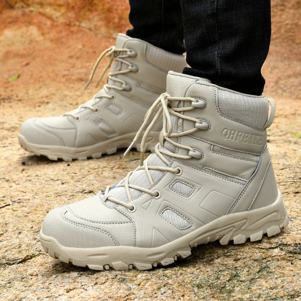 Combat Boots, High Top Field Boots, Men's Hiking Boots, Outdoor Boots, Men's Outdoor Boots_vogvips.com