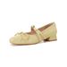 Mary Jane Women's Shoes Bow Word With Thick Heel Light Mouth Single Shoes_vogvips.com