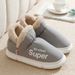 Waterproof Slippers Women's Outdoor Wear 2025 New Winter Versatile Warm Thick Sole Anti Slip Cotton Shoes For Men's_vogvips.com