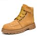 Martin Boots Velvet Medium Tube Short Boots Retro Rhubarb Tooling Boots_vogvips.com
