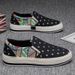 Men's Shoes Spring Summer 2025 Personality One Pedal Board Shoes Men's Social Leisure Lazy Tide Shoes Teen Students_vogvips.com