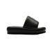 Cross-Border In-Stock X SMFK New Cross-Flower Strap Sandals Women, In Wilderness Black Leather, Suitable For Outdoor_vogvips.com
