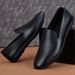 Men's Single Layer Leather Summer Soft Breathable Lightweight Slip-On Shoes Youth Round Toe Korean Style Loafers_vogvips.com
