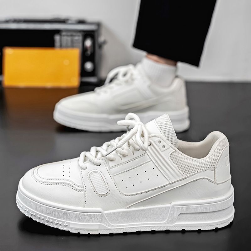 Men's Shoes Breathable Little White Shoes Niche Design Youth Sports Platform Casual Board Shoes_vogvips.com