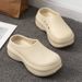 Women' Slipper Minimalit Non Slip Platform 5CM Thick Chef Shoe Men Indoor Outdoor Beach Garden Fahion Couple_vogvips.com