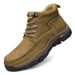 Casual Large Size Men's Leather Shoes Platform Wear-resistant Mountaineering Men's Shoes_vogvips.com