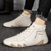 Casual Shoes Leather Shoes High-top Leather Boots Velvet Beanie Shoes Cotton Shoes Genuine Leather Martin Boots Men's Shoes_vogvips.com