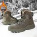 Men's Winter Snow Boots Outdoor Warm Comfortable Hiking Boots High-quality Casual Shoes Anti Slip Wear-resistant Sneaker Men_vogvips.com