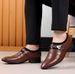 Formal Shoes For Man Dress Leather Shoes Oxfords Shoes Comfortable Pointed-Toe Business Casual Shoes Slip-On_vogvips.com