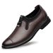 The First Layer Of Casual Leather Shoes Men's Casual Single Shoes Flat-soled Single Leather Shoes_vogvips.com