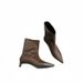 Women's Shoes Fashion Pointed Short Boots Simple Temperament Versatile Sleeve Boots Solid Color Versatile Low Heel Soft Leather Boots_vogvips.com