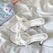 Sweet Style Rufflesbows Sandals For Women Summer Outwear Thin Heels High Heels Slippers Work Clothingeasiest For Match Flip-flops Women's Shoes_vogvips.com