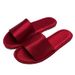 Shopkeeper's Recommendation: Candy-colored, Atmospheric Satin Home Slippers For Women, In Stock, Indoor Use, Non-slip, Soft Sole, Breathable_vogvips.com