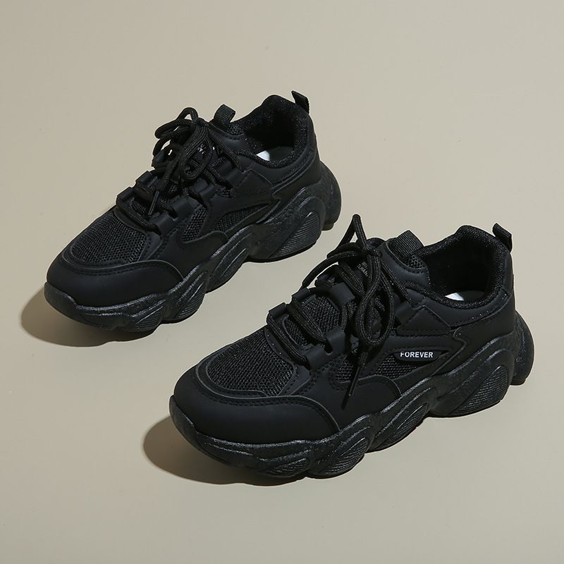 The New Dad Shoes Women Student Sports Running Shoes Casual Thick Bottom Height Increasing Shoes F83_vogvips.com