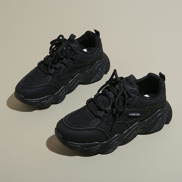 The New Dad Shoes Women Student Sports Running Shoes Casual Thick Bottom Height Increasing Shoes F83_vogvips.com