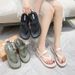 Women's Summer New Flat Sandals, Flip-flops, Soft-soled Fashion Roman Shoes, Water-resistant Beach Sandals For Women_vogvips.com