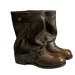 Womens Ankle Mid Heels Leather Winter Shoes Fashion Trend Gothic Boots Walking Dress Short Mujer Botas 251126_vogvips.com