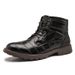 Martin Boots Men's Durable Wind Short Boots Medium Help Retro Men's Leather Boots_vogvips.com