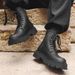 High-top Lace-up Martin Boots Retro Tooling Boots With Heightened Thick Soles_vogvips.com