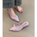 Chuyuji French-style Floral Closed-toe Sandals Women, New Spring/summer 2026 Collection, Bowknot, Pointed Toe, Wedge_vogvips.com