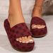 Women's Summer New Fashion Printed Designer Canvas Daily Casual Comfortable Vacation Beach Flip Flop Large Size 36-43_vogvips.com