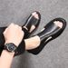 Roman Sandals 2025 Spring Youth Genuine Leather Cowhide Men's Casual Style Trendy Soft Bottom Breathable And Comfortable_vogvips.com