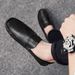 British Casual Korean Style Slip-On Loafers Summer Driving Trendy Men's Shoes Wholesale Breathable Comfortable_vogvips.com