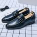 Men’s Shoes large size business formal leather shoes spring fashion slip on loafers lazy shoes_vogvips.com