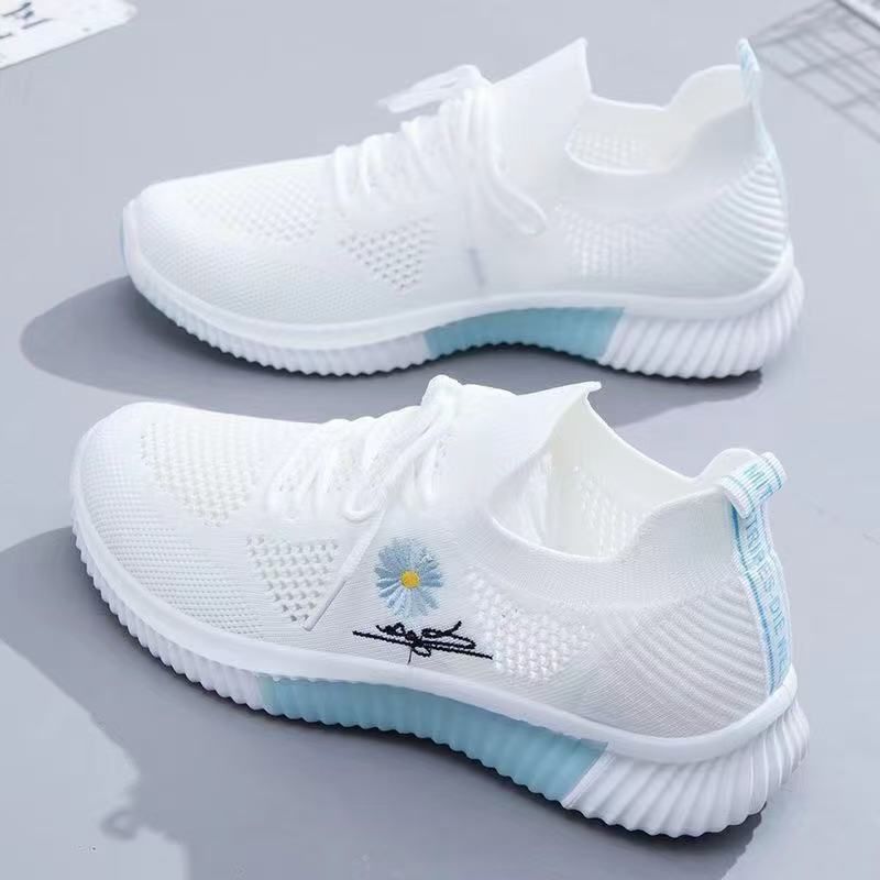 Women's Summer Thin White Mesh Sports Shoes Breathable Versatile Casual 2026 New Style_vogvips.com