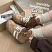 Women Boxing Boots Hidden Heel Height Increasing Short Boxing Boots For Women, Genuine Leather, Two-Tone Shoelaces, Small Size, Casual_vogvips.com