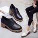 SHLIANG New Women's Leather Shoes Fashion Lock Shoes Thick Bottom Casual Shoes Solid Color Breathable Ankle Boot For Women Y0311_vogvips.com